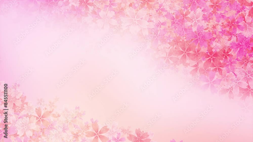 Abstract floral pastel pink motion background animation in the style of a watercolor painting. Looped. Copy space. Abstract floral pastel pink motion background animation in the style of a watercolor painting. Looped. Copy space.