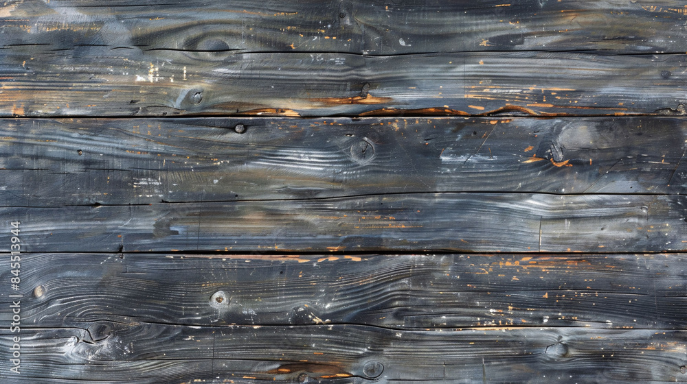 Naklejka premium Yellow plank wooden texture background dark old wooden plank texture top view