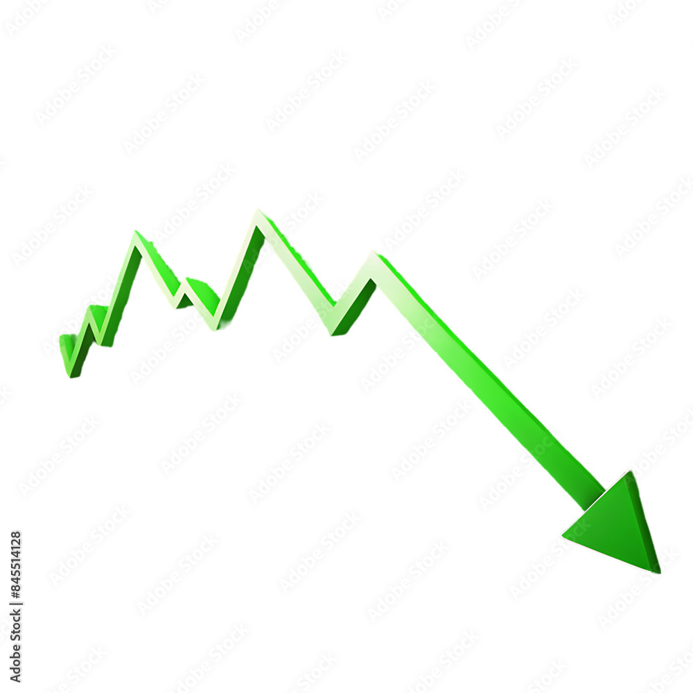 Top view of statistics presentation with arrow Top view of statistics presentation with arrow