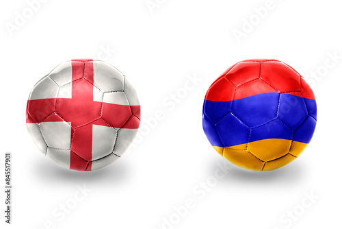 football balls with national flags of england and armenia ,soccer teams. on the white background. Free Download football balls with national flags of england and armenia ,soccer teams. on the white background. - GFXLoad