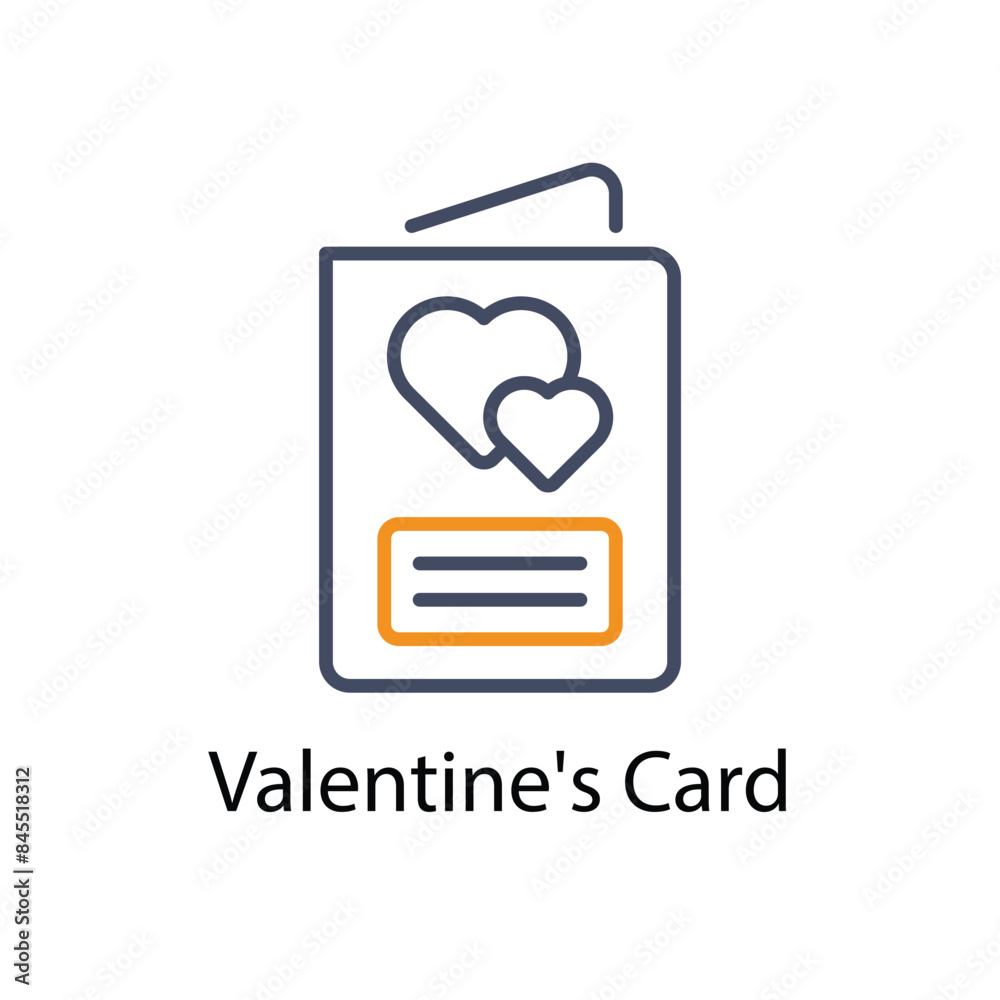 Valentine's Card vector icon Valentine's Card vector icon