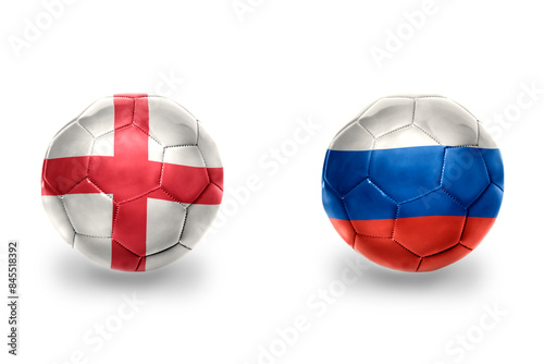 football balls with national flags of england and russia ,soccer teams. on the white background. Free Download football balls with national flags of england and russia ,soccer teams. on the white background. - GFXLoad
