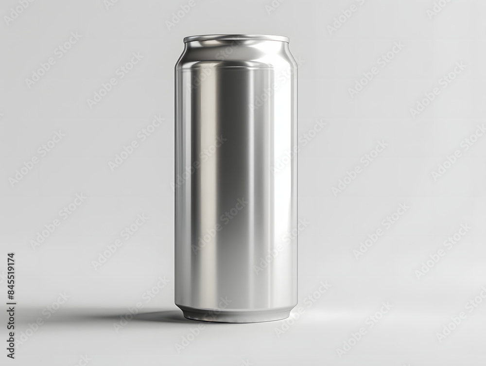 Blank metal soft drink can packaging mockup Blank metal soft drink can packaging mockup