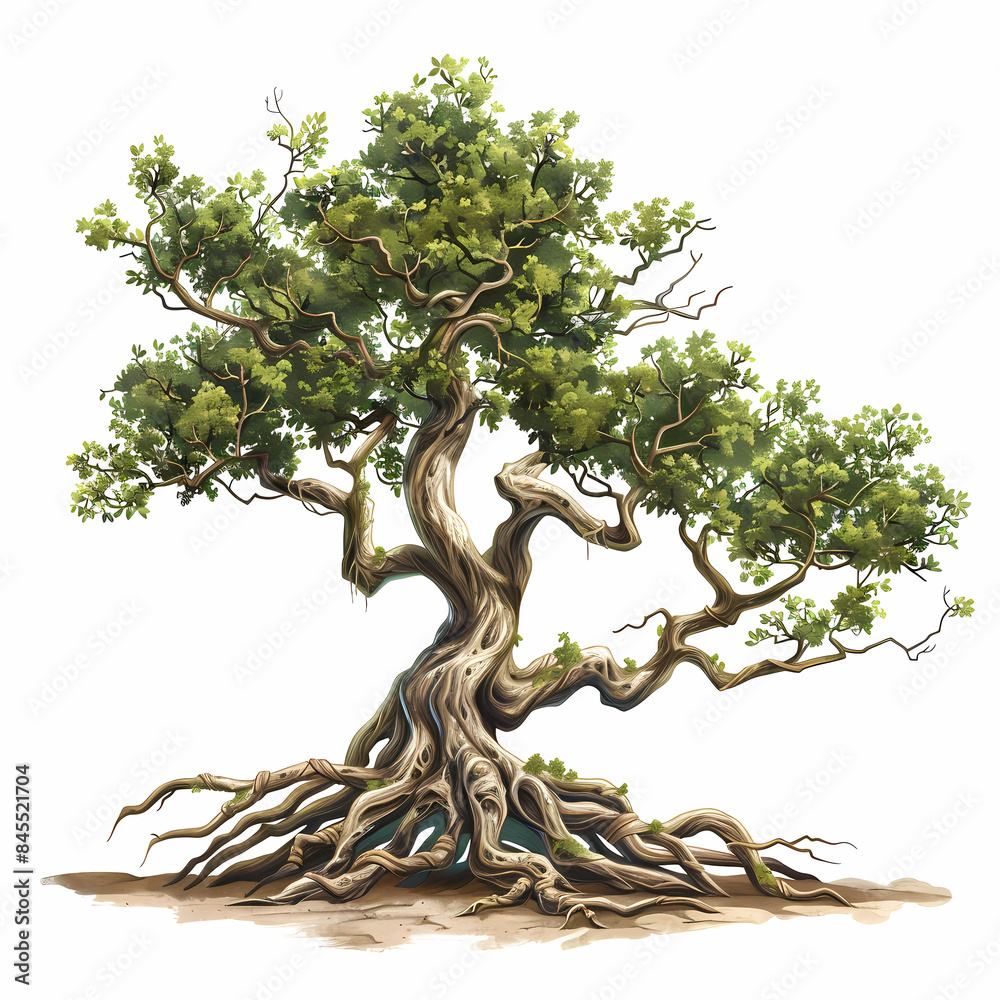 tree vector illustrations, roots, mangrove tree Paper cut style. tree vector illustrations, roots, mangrove tree Paper cut style.