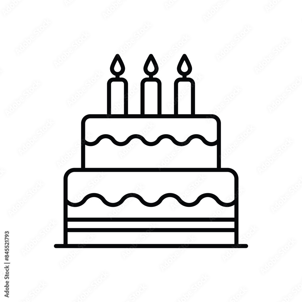 Cake vector icon Cake vector icon