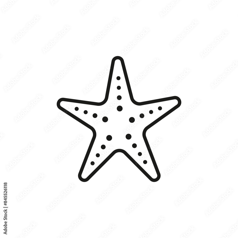 Starfish icon. Simple starfish icon for social media, app, and web design. Vector illustration. Starfish icon. Simple starfish icon for social media, app, and web design. Vector illustration.