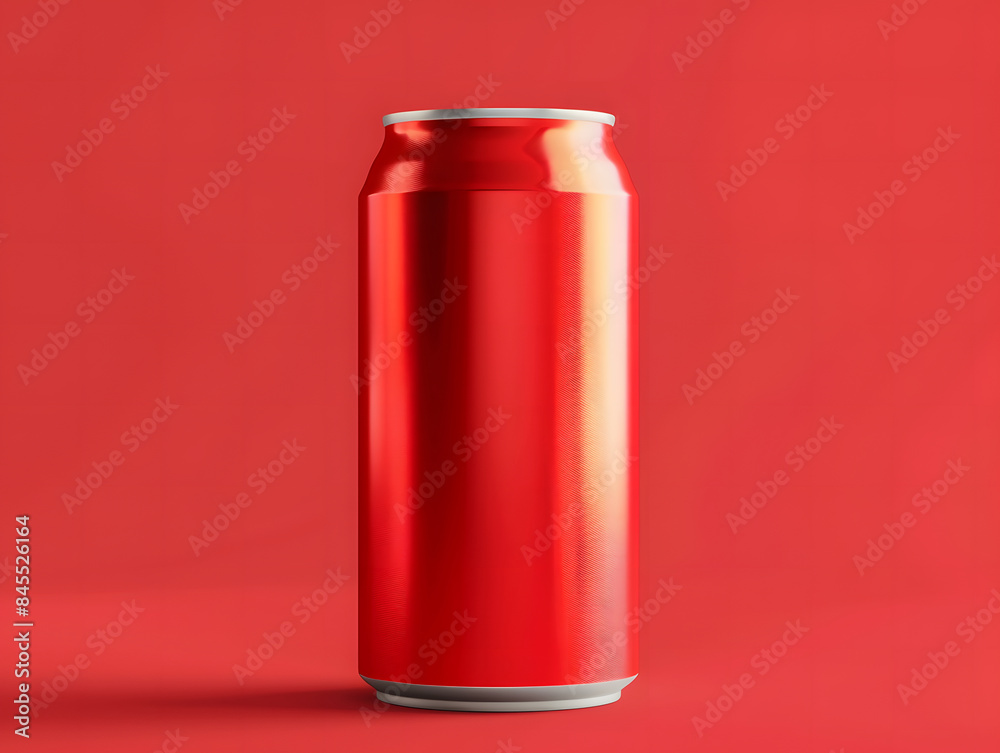 Blank metal soft drink can packaging mockup Blank metal soft drink can packaging mockup