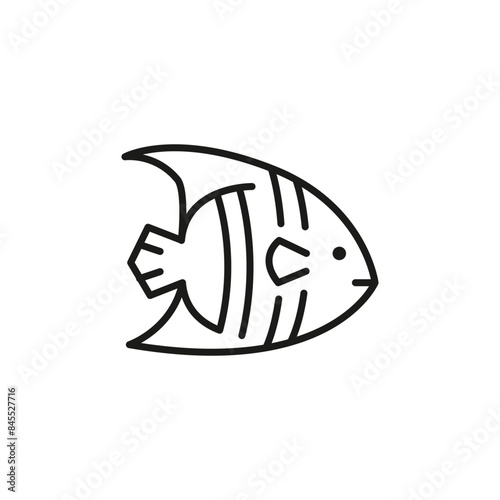 Fish icon. Simple fish icon for social media, app, and web design. Vector illustration.