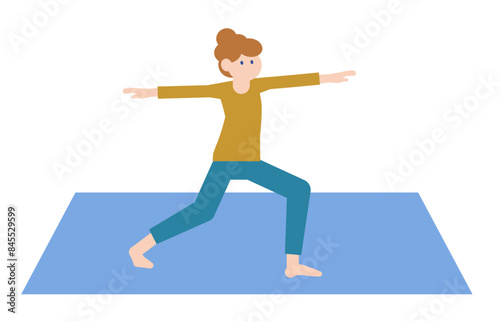 ヨガのポーズのイラスト