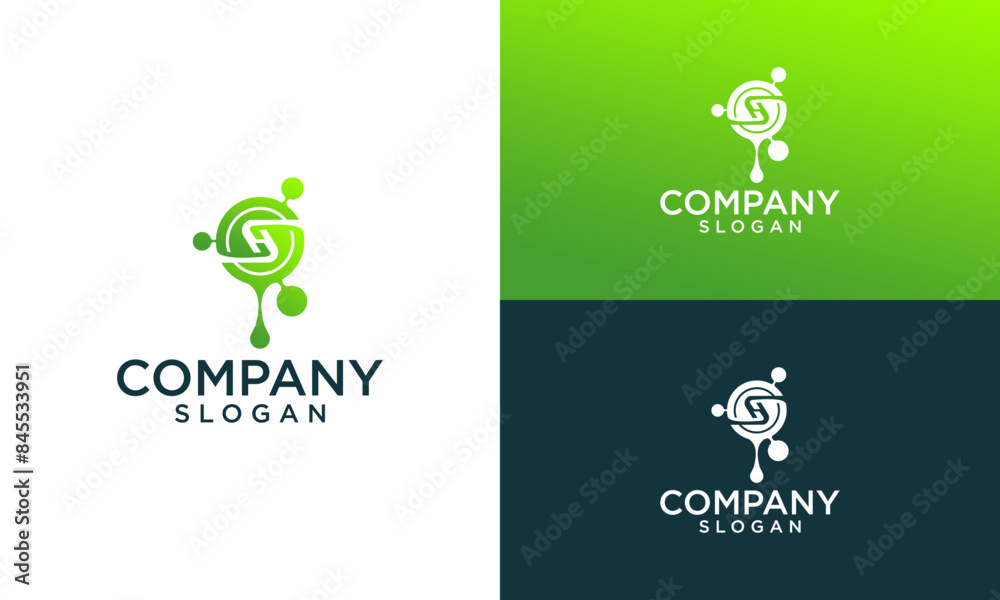 letter s technology monogram logo design vector letter s technology monogram logo design vector