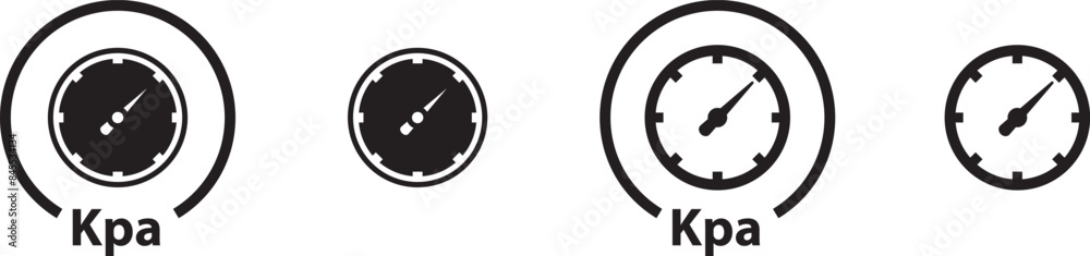Pressure kpa pascal icon, vector illustration Pressure kpa pascal icon, vector illustration