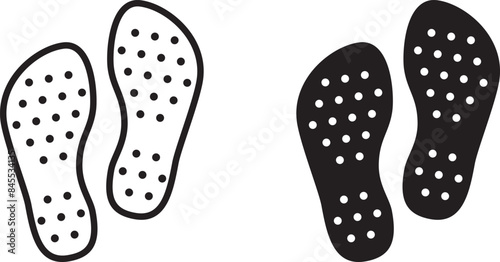 Antislip socks icon , vector illustration