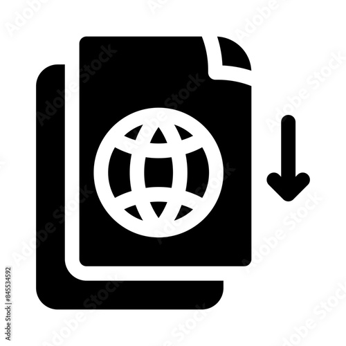 ebook glyph icon