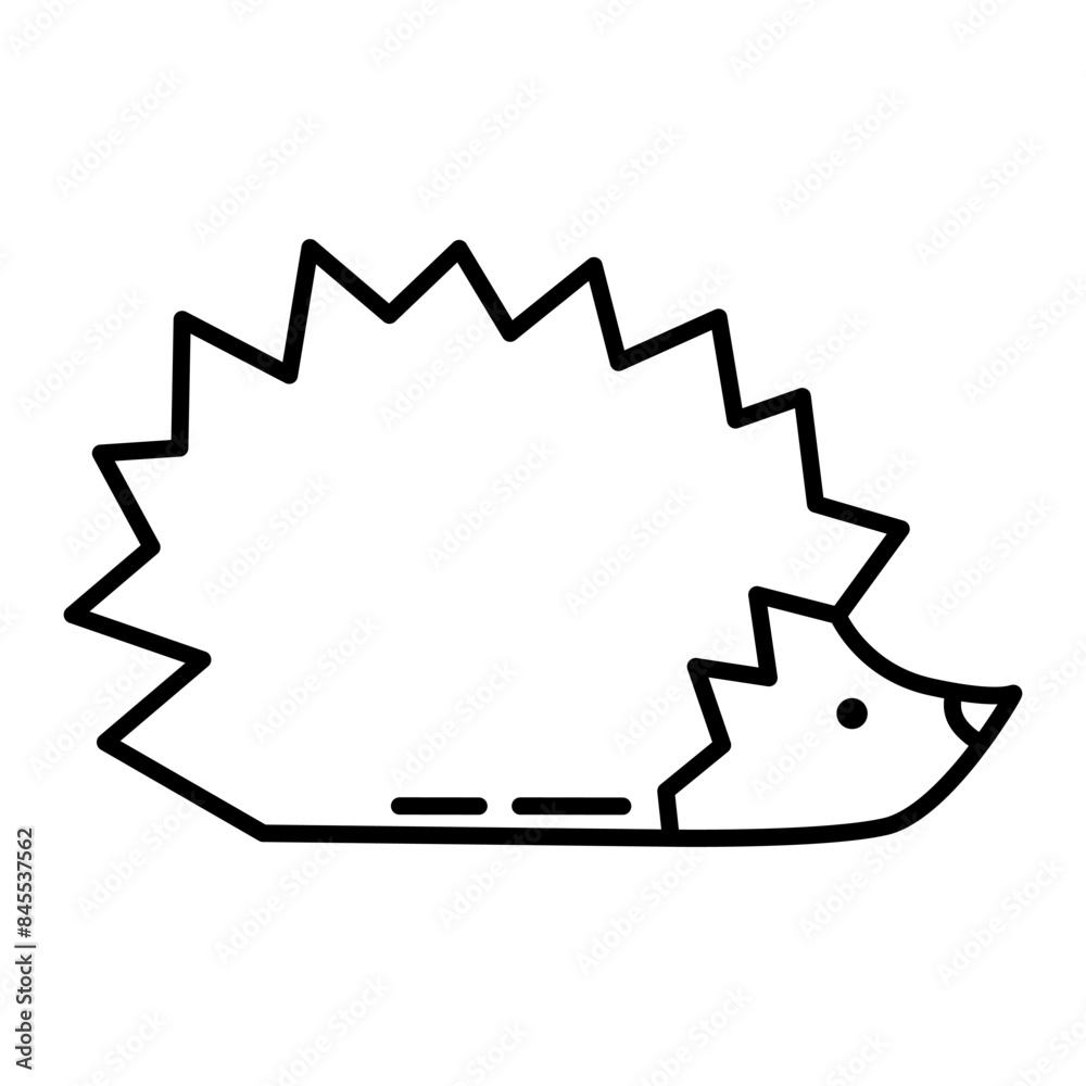 Hedgehog icon isolated on white background. Vector illustration Hedgehog icon isolated on white background. Vector illustration