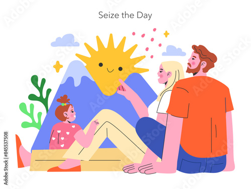 YOLO concept Flat Vector illustration.