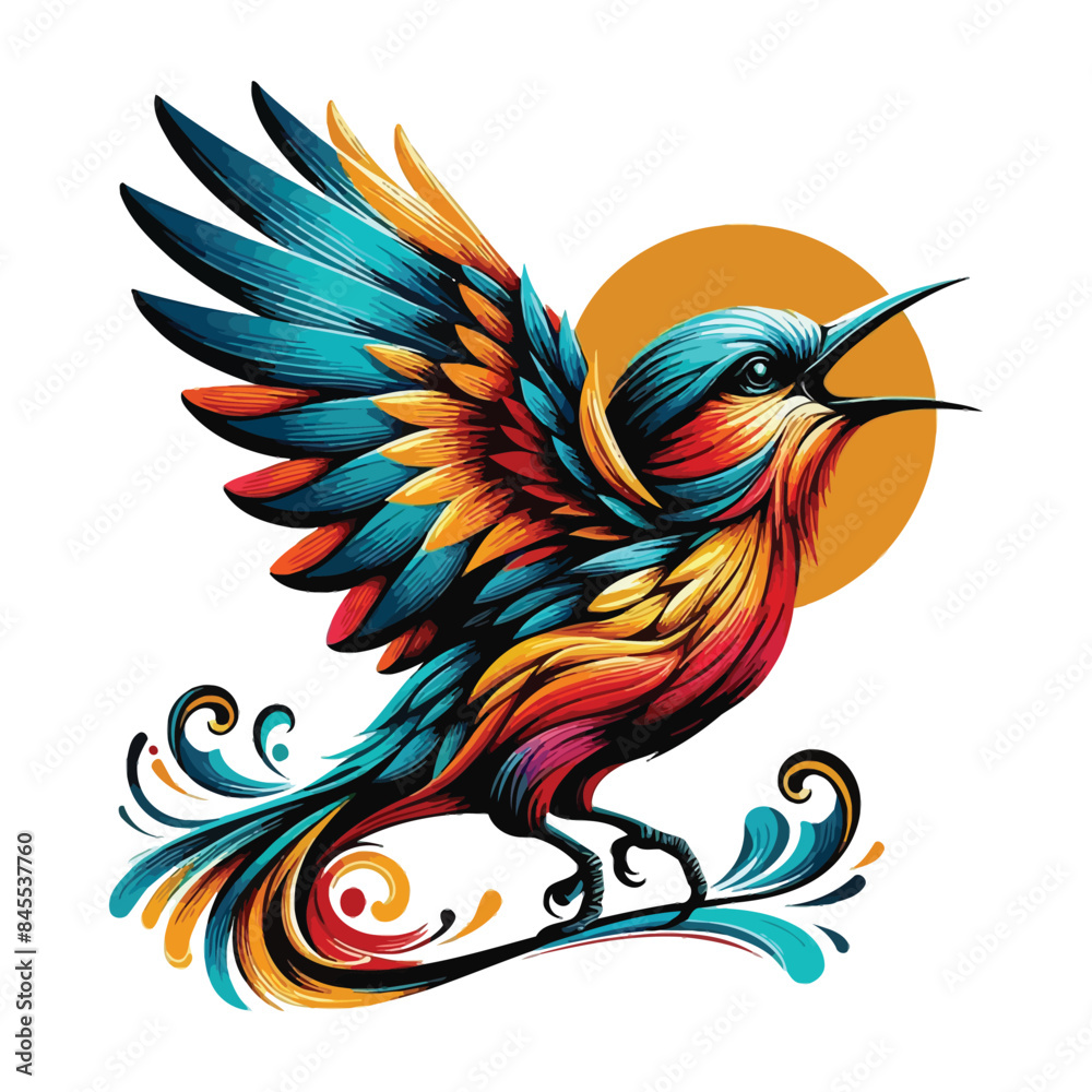 Obraz premium bird Free Vector and bird Illustration,