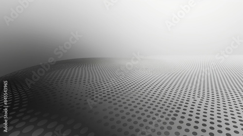 Abstract Gradient Dotted Surface in Monochrome