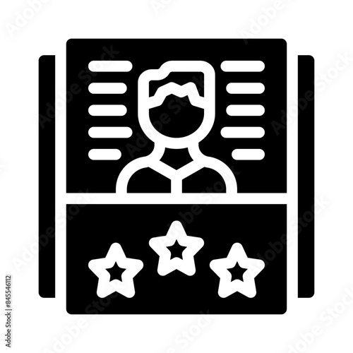 best employee glyph icon