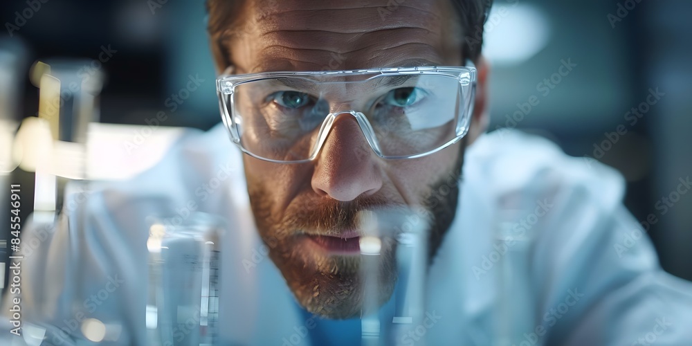 Skilled Male Laboratory Scientist Advancing Research in Biology, Chemistry, and Medicine. Concept Medical Research, Laboratory Science, Biology, Chemistry, Skilled Scientist, Advancing Medicine Skilled Male Laboratory Scientist Advancing Research in Biology, Chemistry, and Medicine. Concept Medical Research, Laboratory Science, Biology, Chemistry, Skilled Scientist, Advancing Medicine