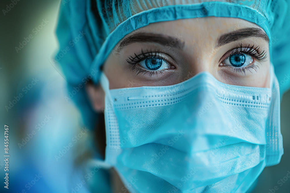 Doctor in operating room, operating team in action, health care provided