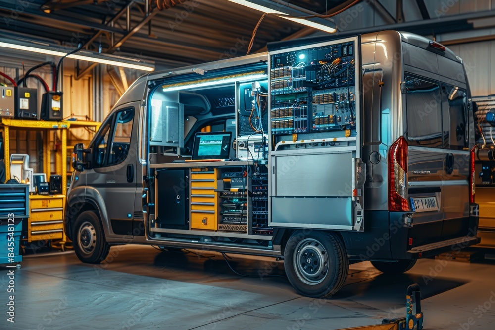 Mobile Car Diagnostic Service Van Equipped with Advanced Diagnostic Tools for On-Site Vehicle Checks Mobile Car Diagnostic Service Van Equipped with Advanced Diagnostic Tools for On-Site Vehicle Checks