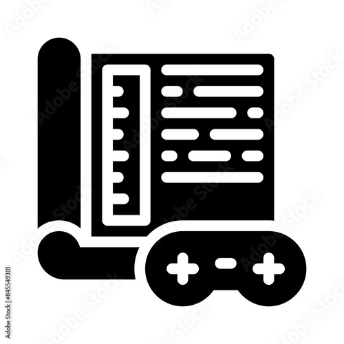 game development glyph icon