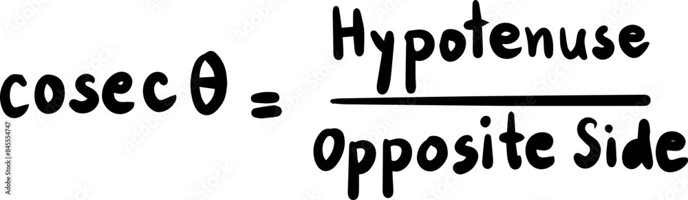 trigonometry formulas hand drawn illustration trigonometry formulas hand drawn illustration