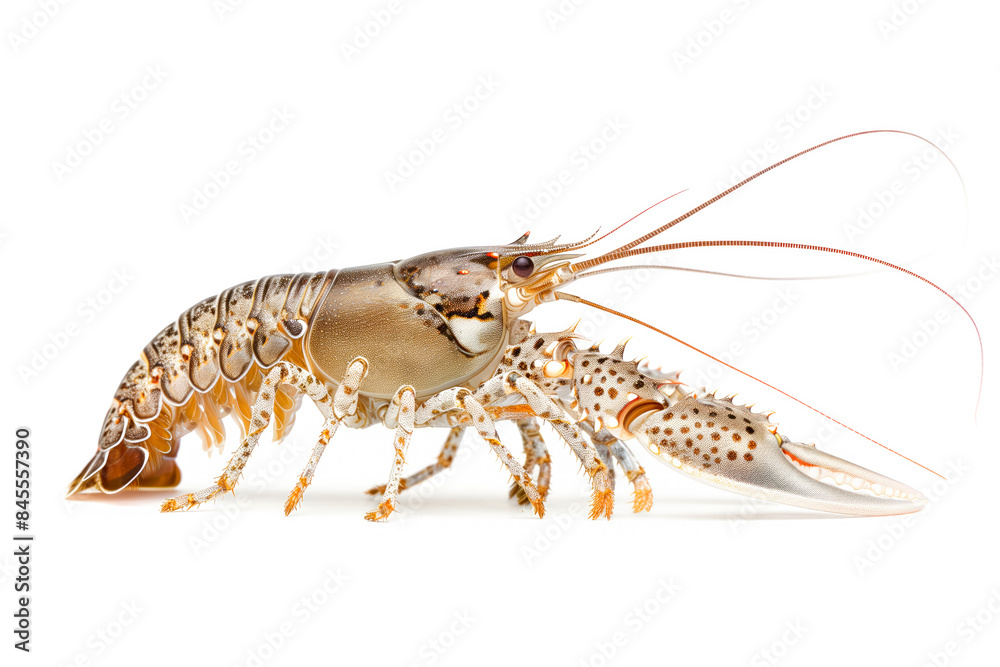 Papershell Crayfish or crab isolated on white background with clipping path