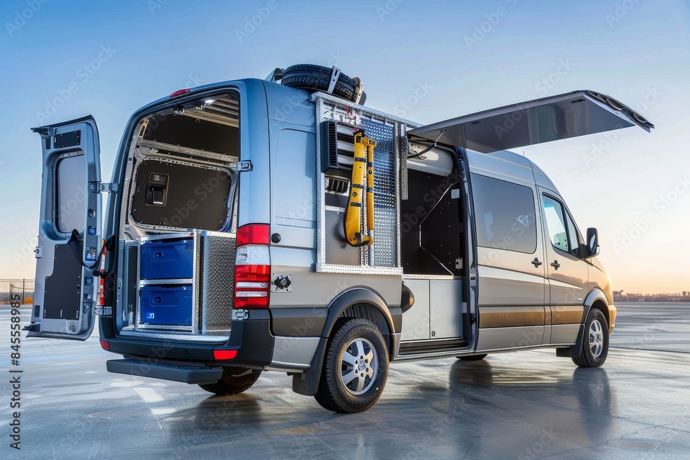 Mobile Tire Service Van for On-Site Tire Replacement and Repair