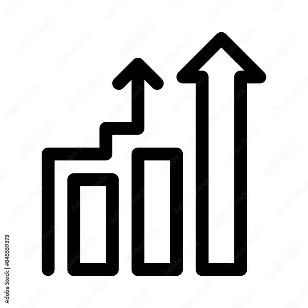increase line icon increase line icon