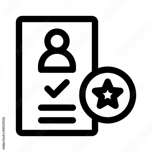 employee of the month line icon