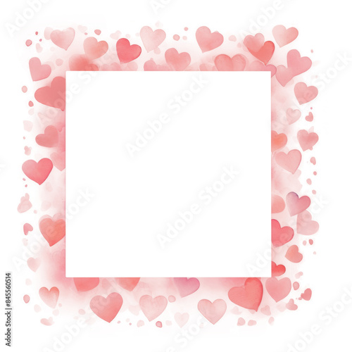 Wallpaper Mural PNG Pink hearts square border backgrounds pattern paper. Torontodigital.ca