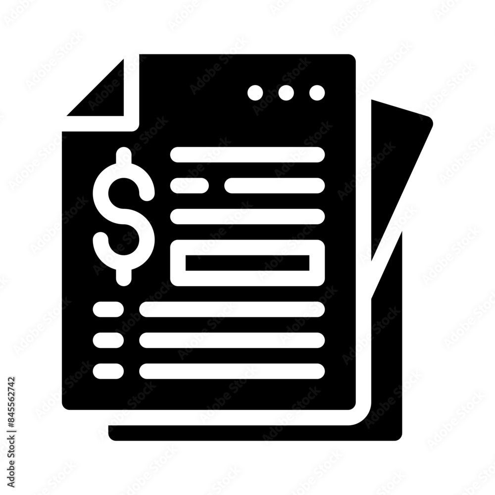 price list glyph icon price list glyph icon