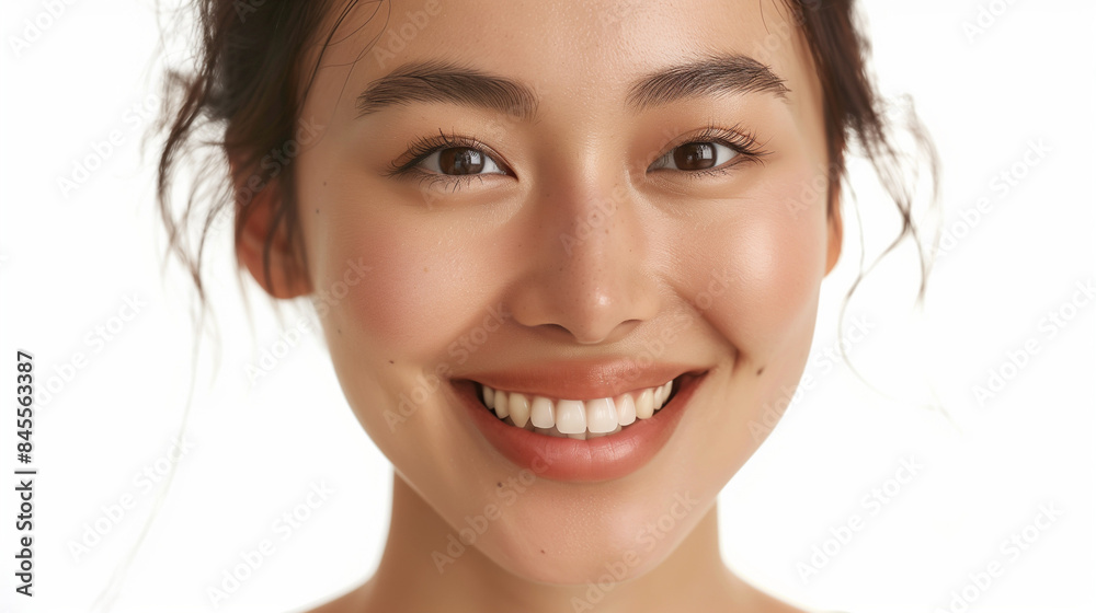 portrait of a smiling asian female person portrait of a smiling asian female person