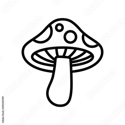 mushroom icon vector design template simple and clean