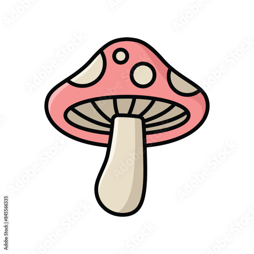 mushroom icon vector design template simple and clean