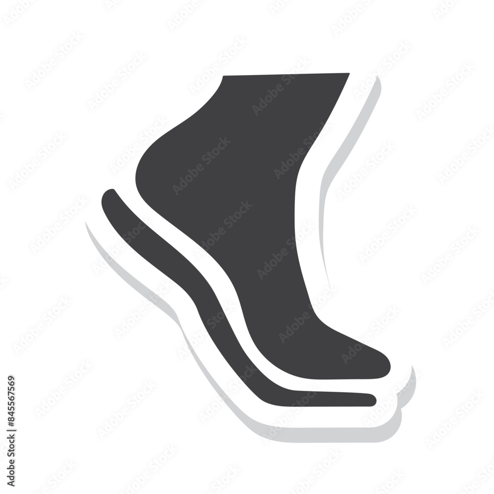 Sole on orthopedic insole, vector, icon. Sole on orthopedic insole, vector, icon.