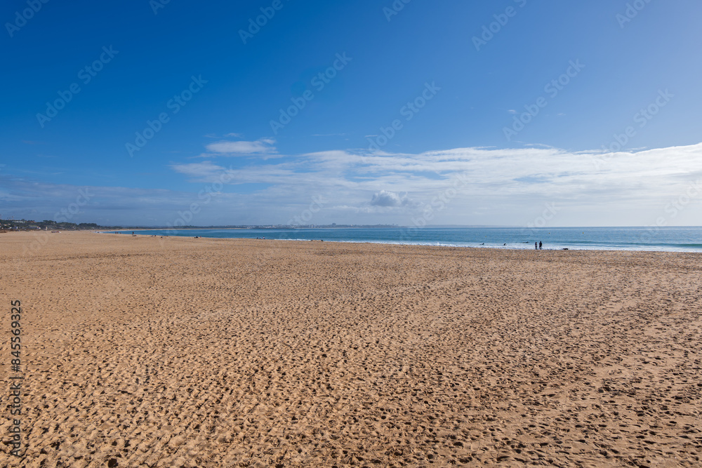Praia de Sao Roque Beach in Lagos, Portugal Praia de Sao Roque Beach in Lagos, Portugal