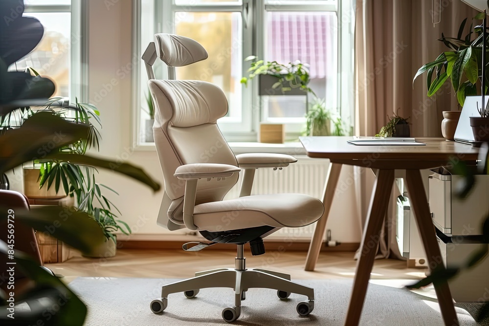 Fototapeta premium Stylish Home Office Spaces of Inspiring Designs for Productivity and Comfort