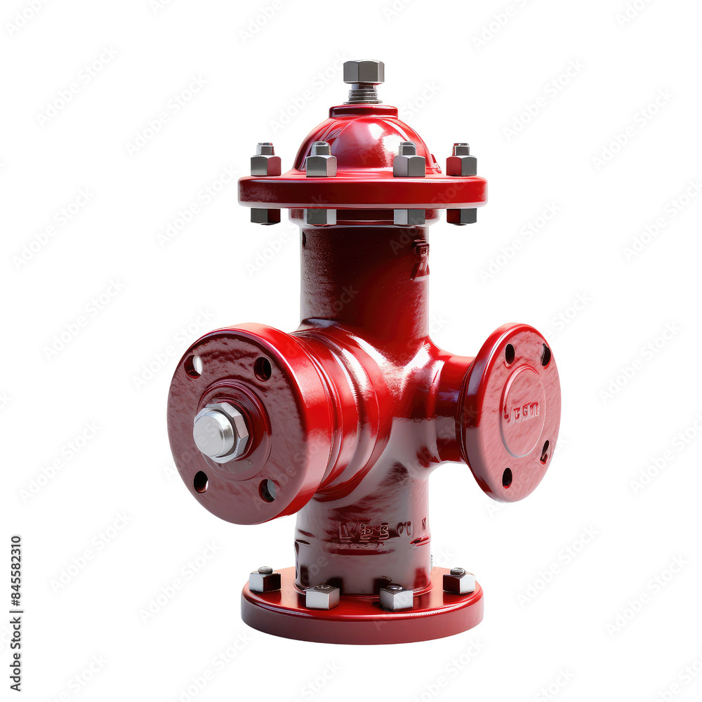 Red fire hydrant isolated on transparent background Red fire hydrant isolated on transparent background