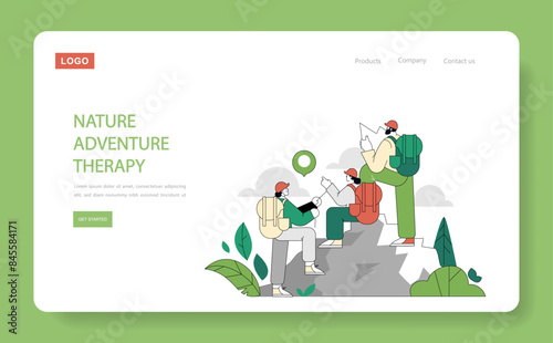 Eco Therapy. Flat Vector Illustration © inspiring.team