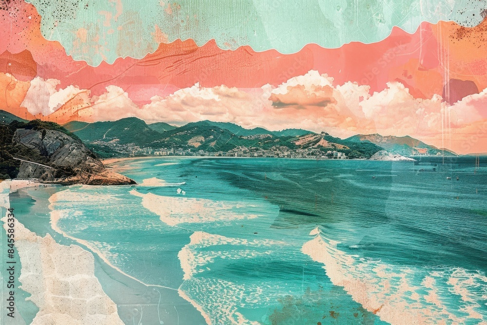 Stunning Beaches of Florianópolis Art Collage