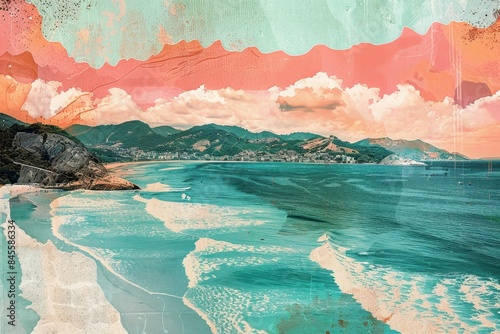 Obraz na płótnie Stunning Beaches of Florianópolis Art Collage
w salonie