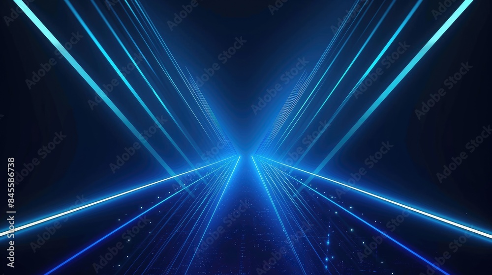 Tech Innovation Background with Neon Light Elements Tech Innovation Background with Neon Light Elements