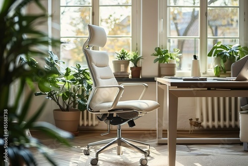 Stylish Home Office Spaces of Inspiring Designs for Productivity and Comfort © EroStock