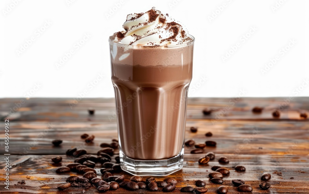 Chocolate Milkshake with Whipped Cream Chocolate Milkshake with Whipped Cream