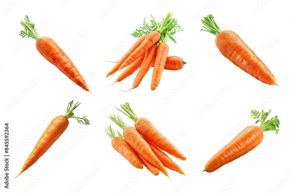 Carrot Collection Bundle Set Isolated on a Transparent Background Carrot Collection Bundle Set Isolated on a Transparent Background