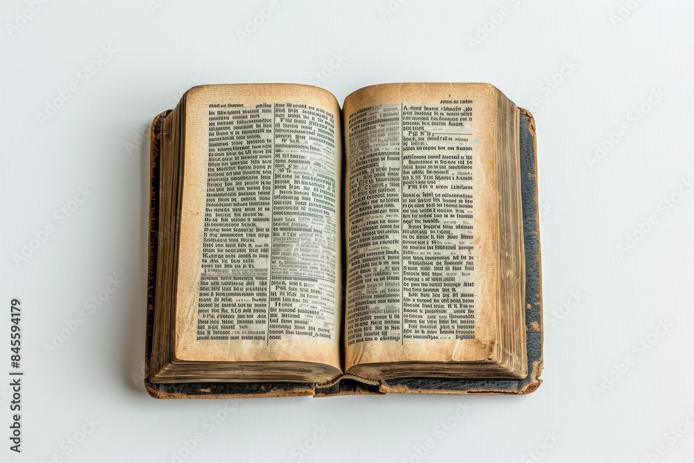 Obraz premium Encyclopedia Elegance: Overhead View