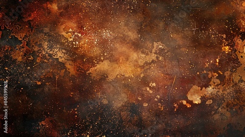 Vintage clip on rusty background with space © TheWaterMeloonProjec