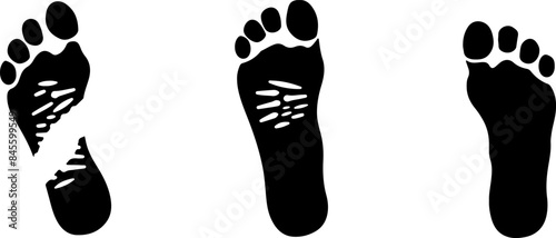 simple icons of footprints